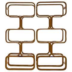 Vintage-Etagere aus geformtem Sperrholz von Boho Plycraft aus dem späten 20. Jahrhundert, Paar