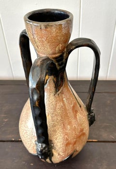 Late 20th Century Vintage Boho Sylvain Subblet Signed Studio Pottery Vase