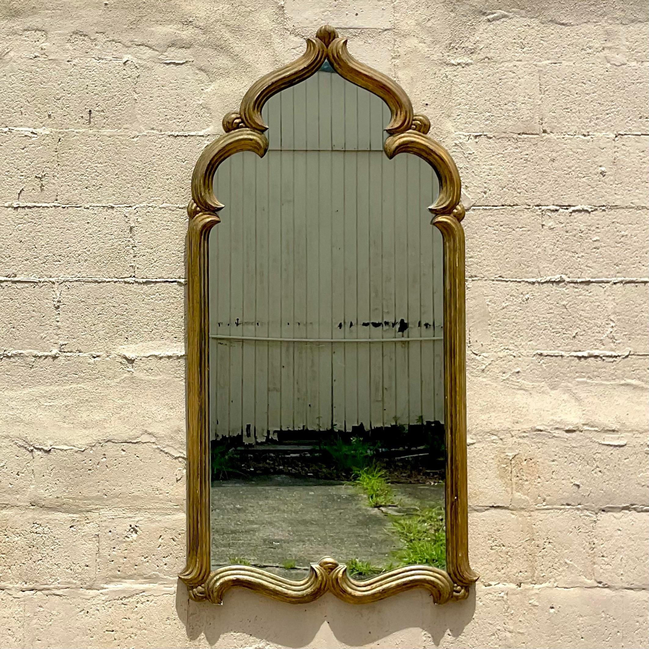 specchio vintage dorato