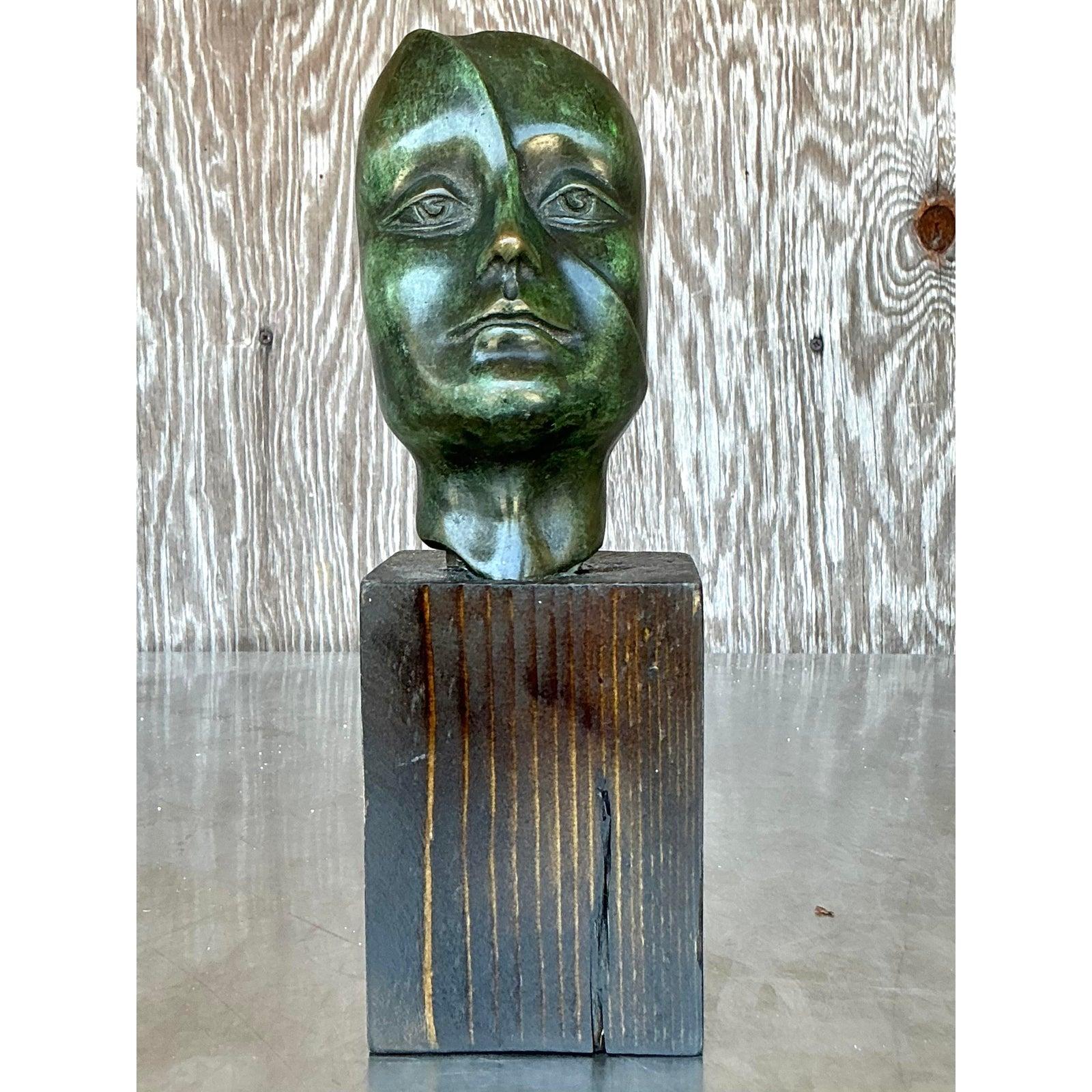 Sculpture abstraite en bronze de la fin du 20e siècle représentant une femme Bon état - En vente à West Palm Beach, FL