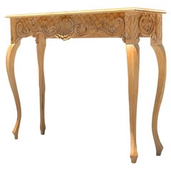 Fin du 20ème siècle Vintage Coastal Caved Clamshell Console Table