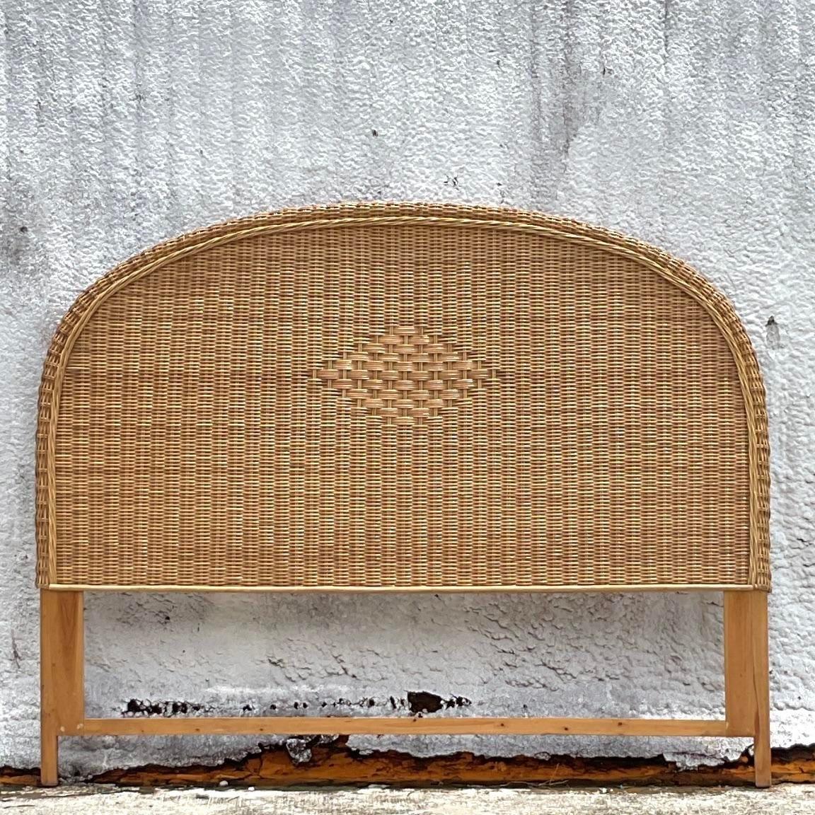 antique cane headboard