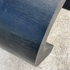 Late 20th Century Vintage Costal Grasscloth Waterfall Console Table