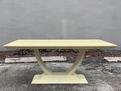 Late 20th Century Vintage Deco Tessallated Bone Jimeco Dining Table