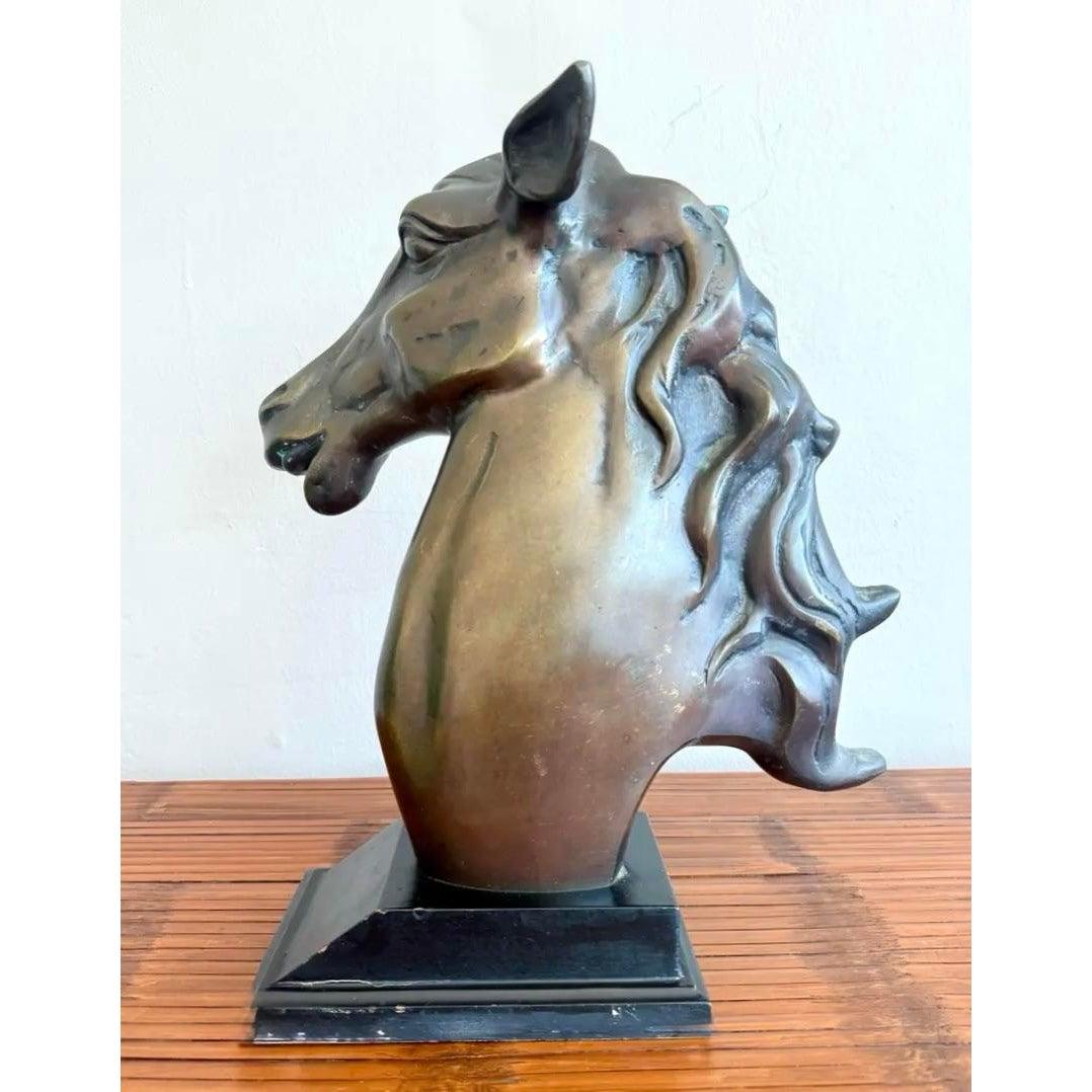 Romano classico Statua di cavallo vintage della fine del XX secolo in vendita