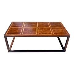 Late 20th Century Vintage Regency Baker Grid Coffee Table