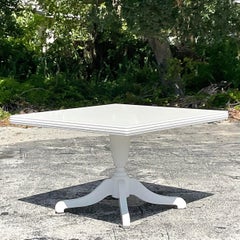 Ende des 20. Jahrhunderts Vintage Regency Duncan Phyfe Lackierter Esstisch