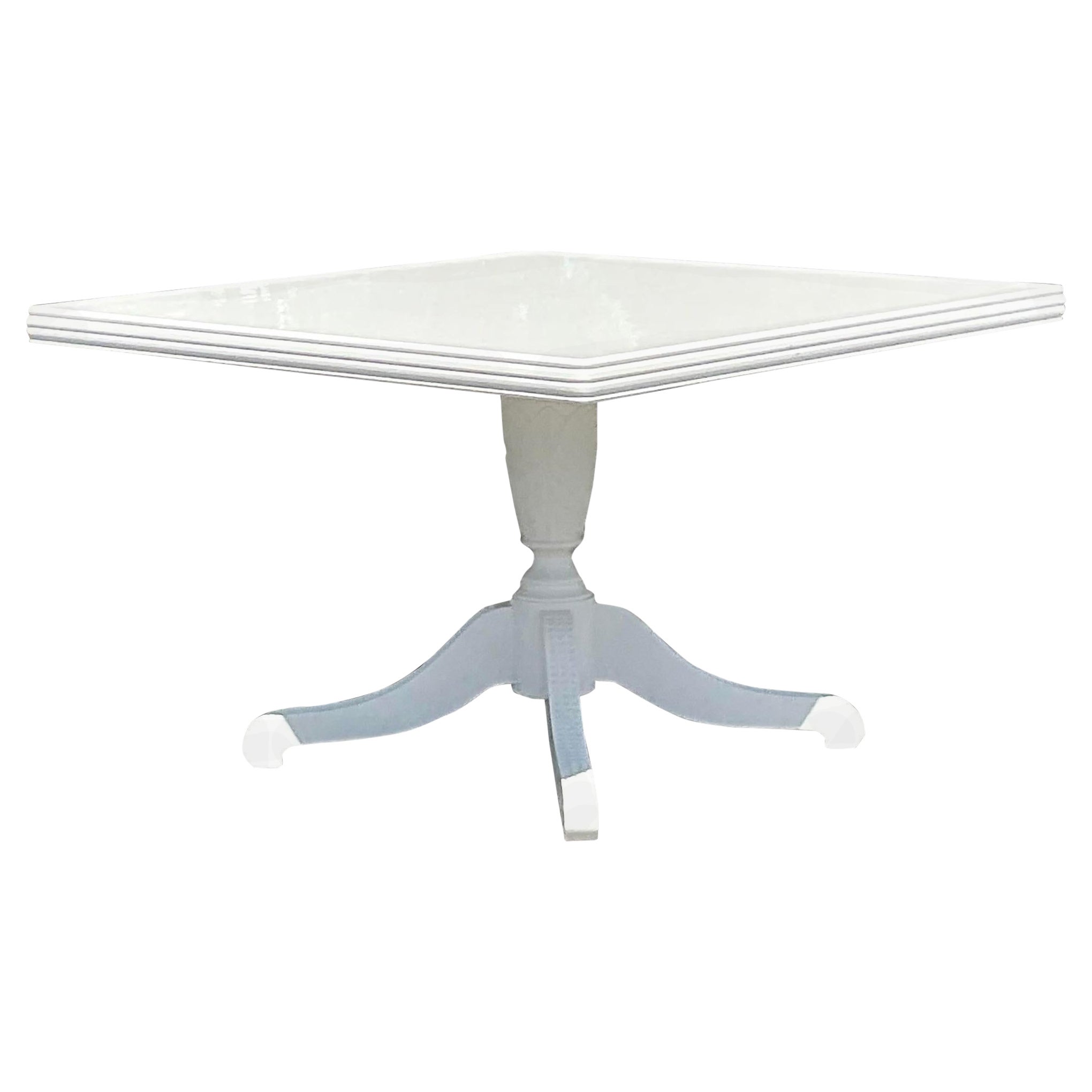 Late 20th Century Vintage Regency Duncan Phyfe Lacquered Dining Table