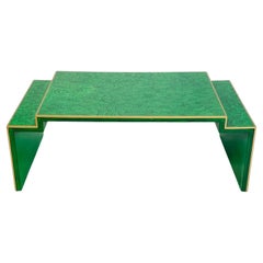 Ende des 20. Jahrhunderts Vintage Regency Faux Malachit gestuften Couchtisch