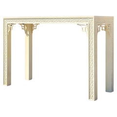 Late 20th Century Vintage Regency Fretwork Console Table