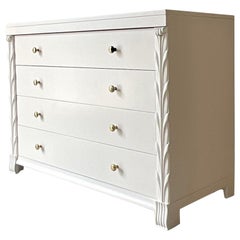 Late 20th Century Vintage Regency John Stuart Lacquered Chest of Drawers