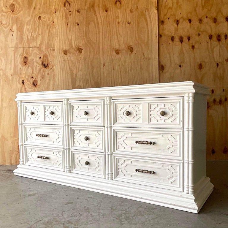 Late 20th Century Vintage Regency Lacquered Thomasville Dresser at 1stDibs  | thomasville 6 drawer dresser, vintage thomasville dresser