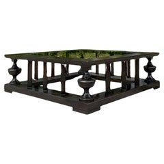 Late 20th Century Vintage Regency Pediment Coffee Table After John Roselli