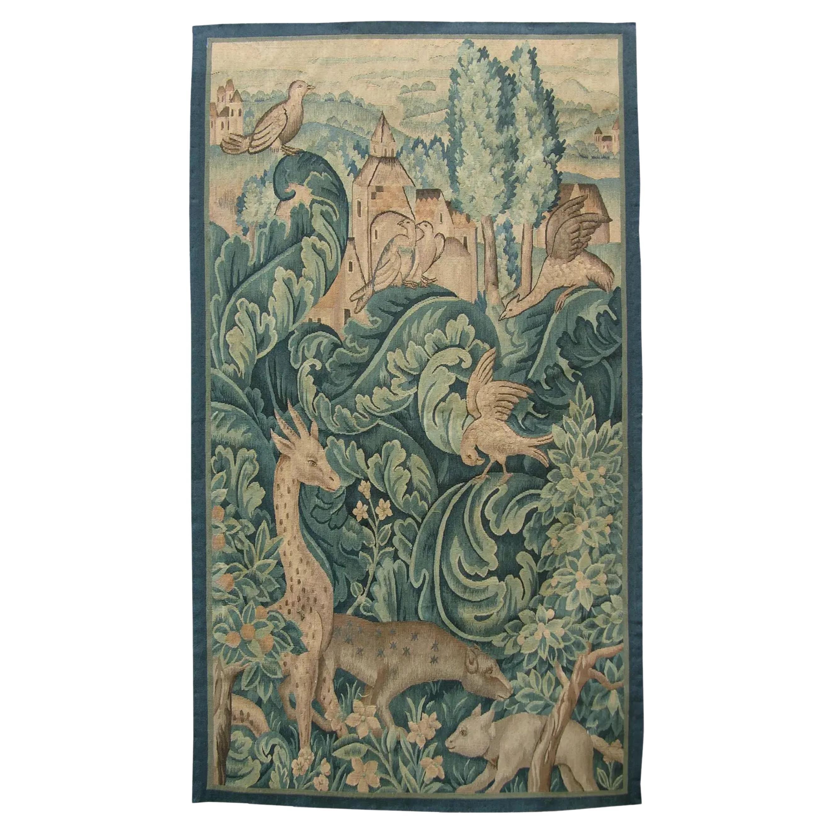 Late 20th Century Vintage Tapestry 5.0X3.0 For Sale