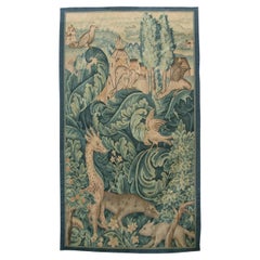 Late 20th Century Vintage Tapestry 5.0X3.0