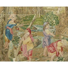Late 20th Century Vintage Tapestry 5.35X5.7