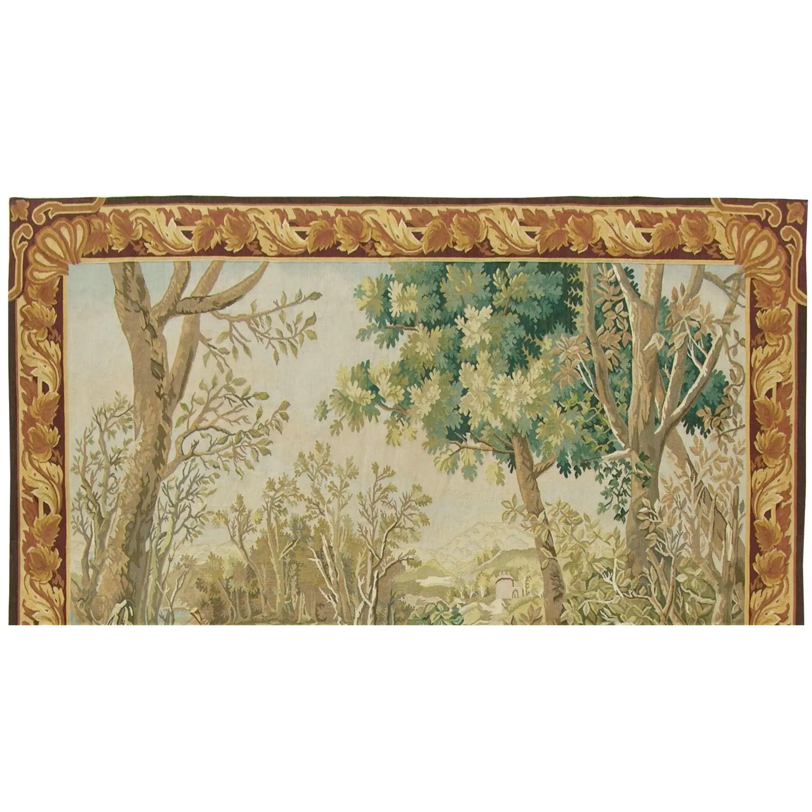 Empire Late 20th Century Vintage Tapestry 5.35X5.7 For Sale