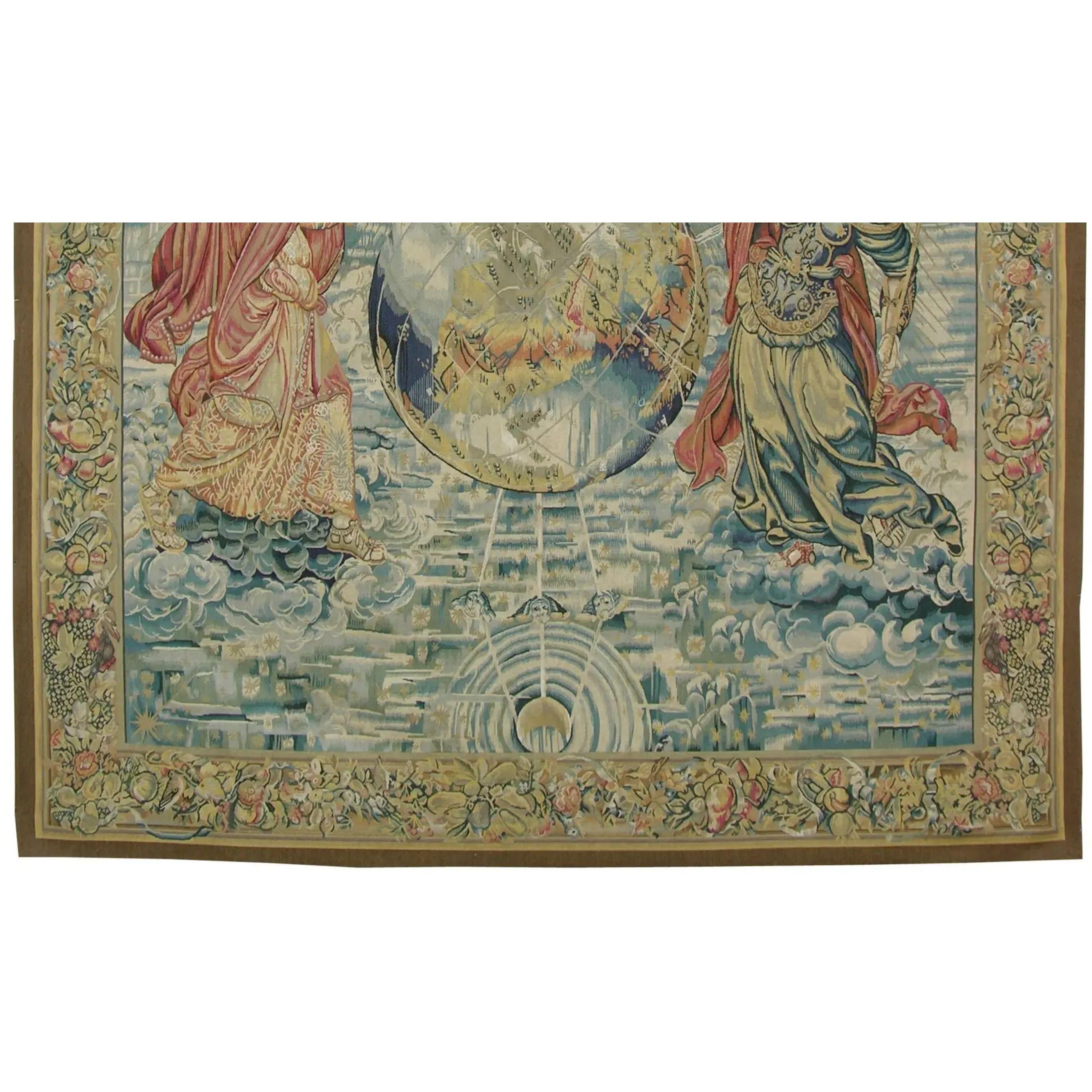 Unknown Late 20th Century Vintage Tapestry 8.0X7.0 For Sale