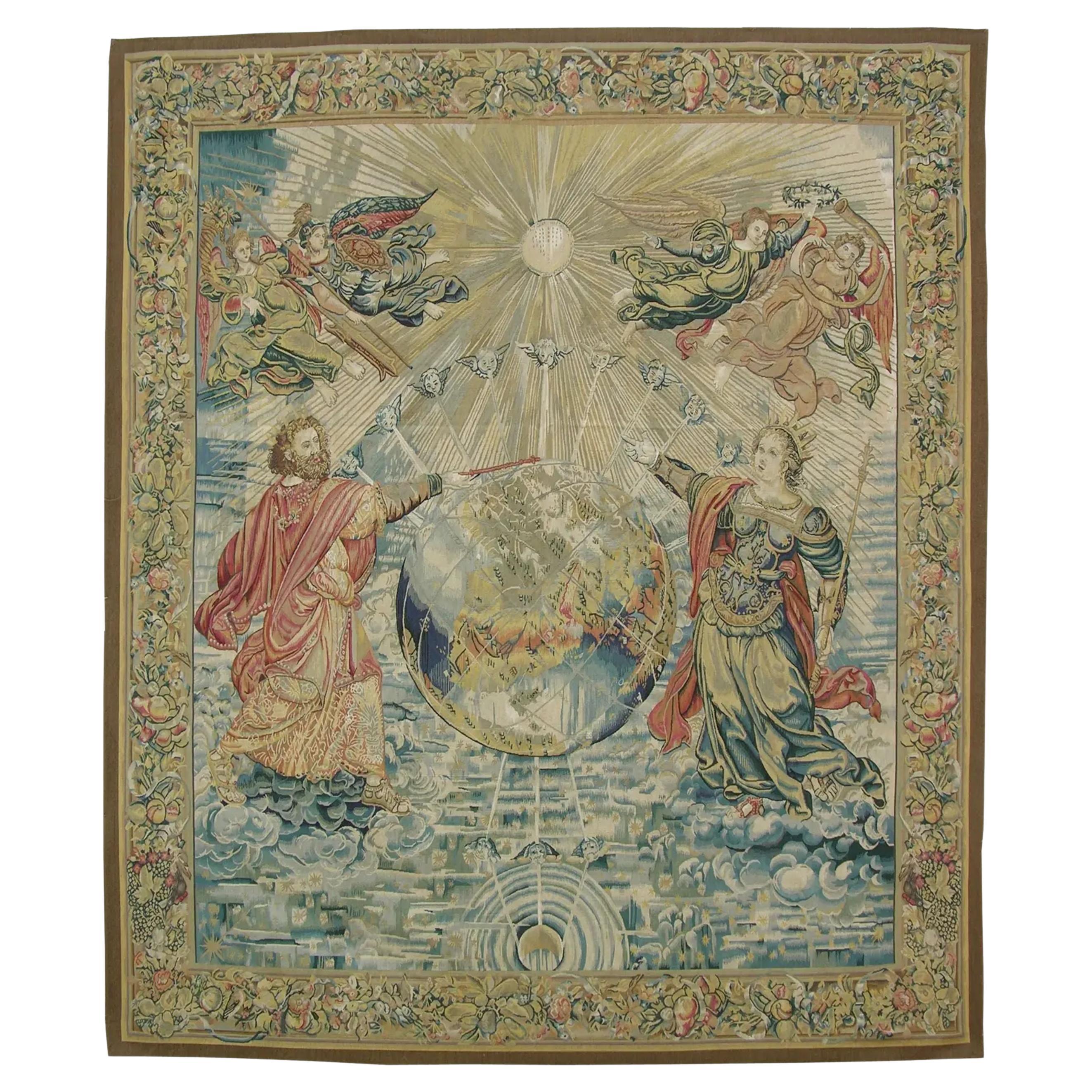 Late 20th Century Vintage Tapestry 8.0X7.0 For Sale