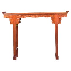 Late 20th Century Vintage Wood Altar Console Table
