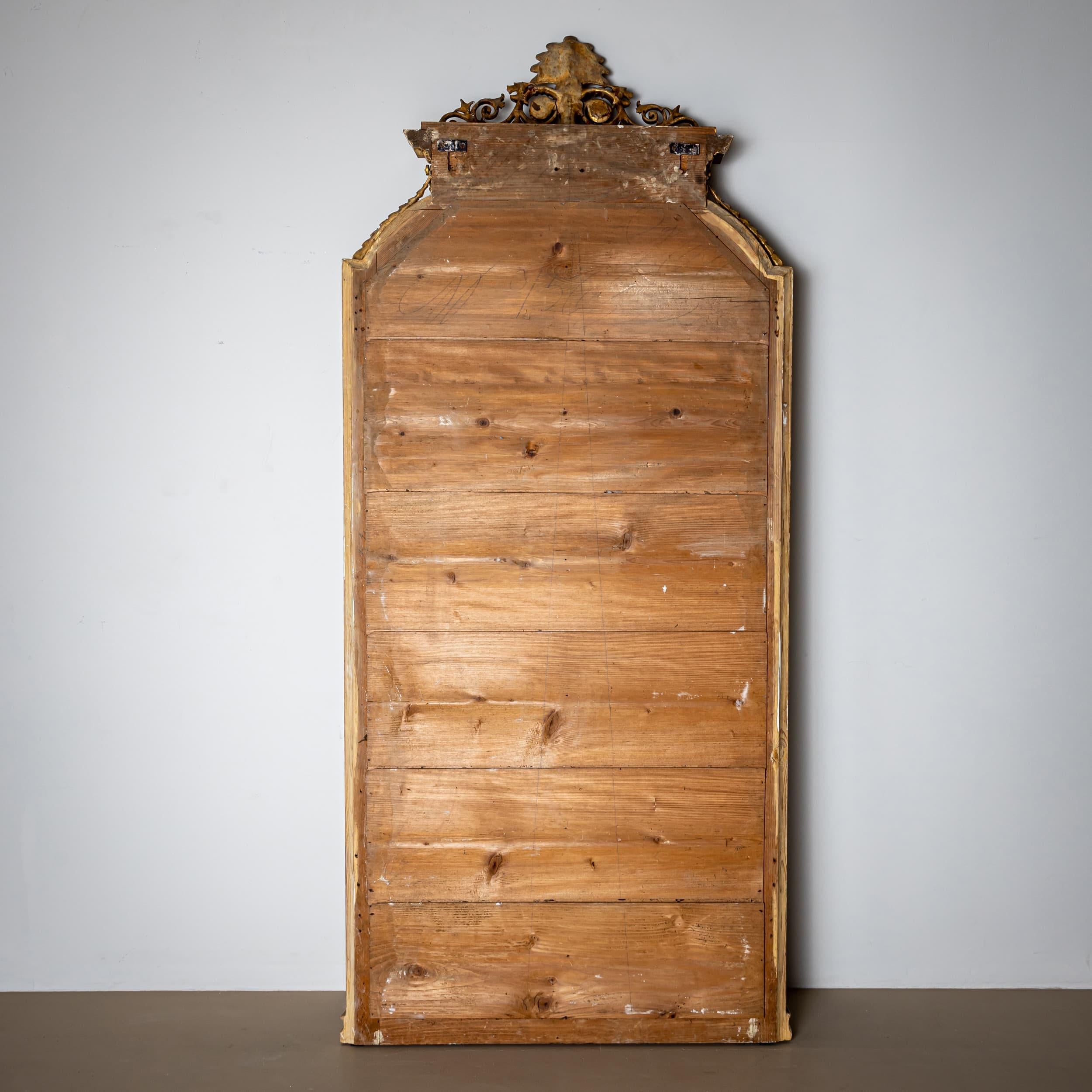 Late 20th Century Wall Mirror in Louis XVI Style For Sale 5