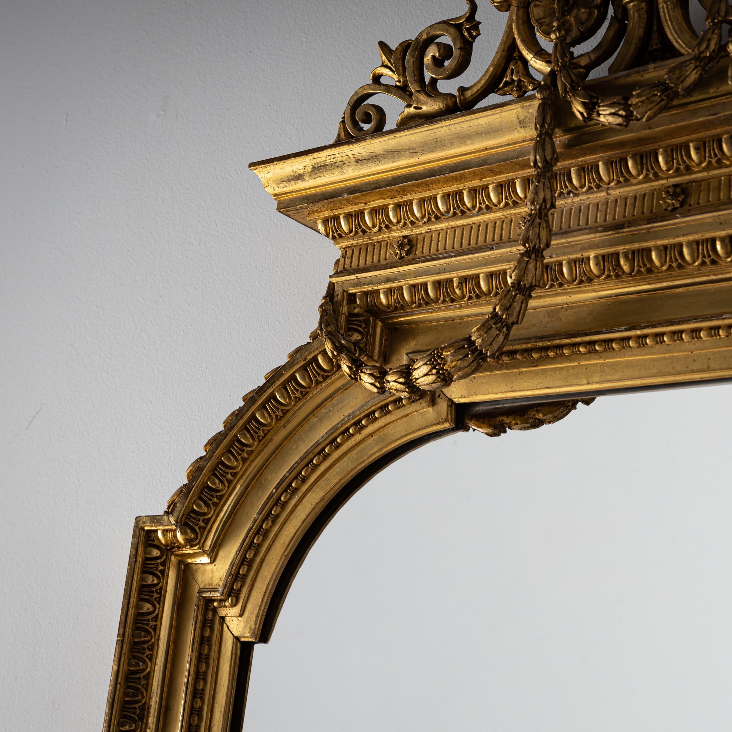 Late 20th Century Wall Mirror in Louis XVI Style For Sale 1
