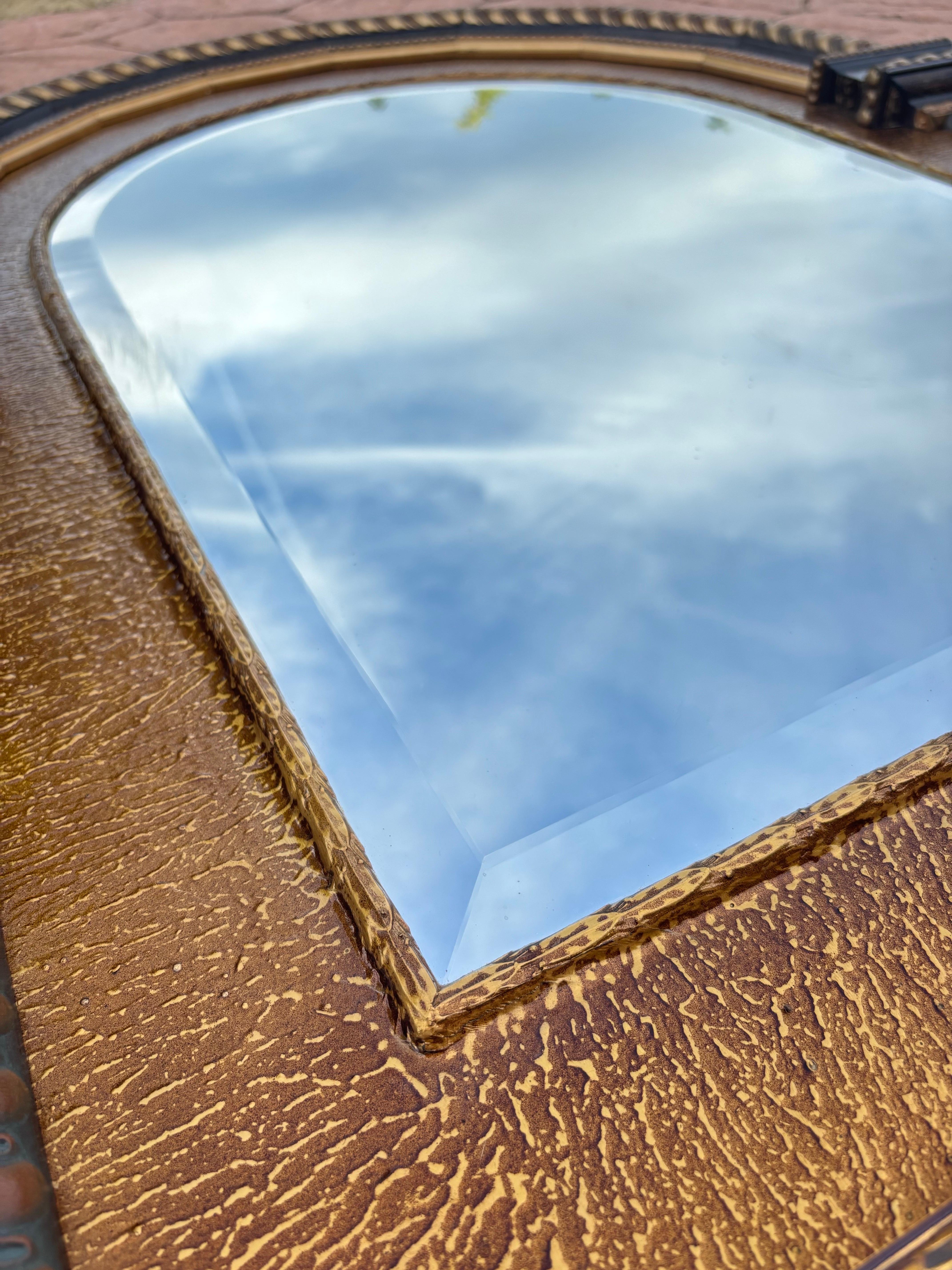 Plâtre Miroir de la fin du 20e siècle Style néoclassique en vente