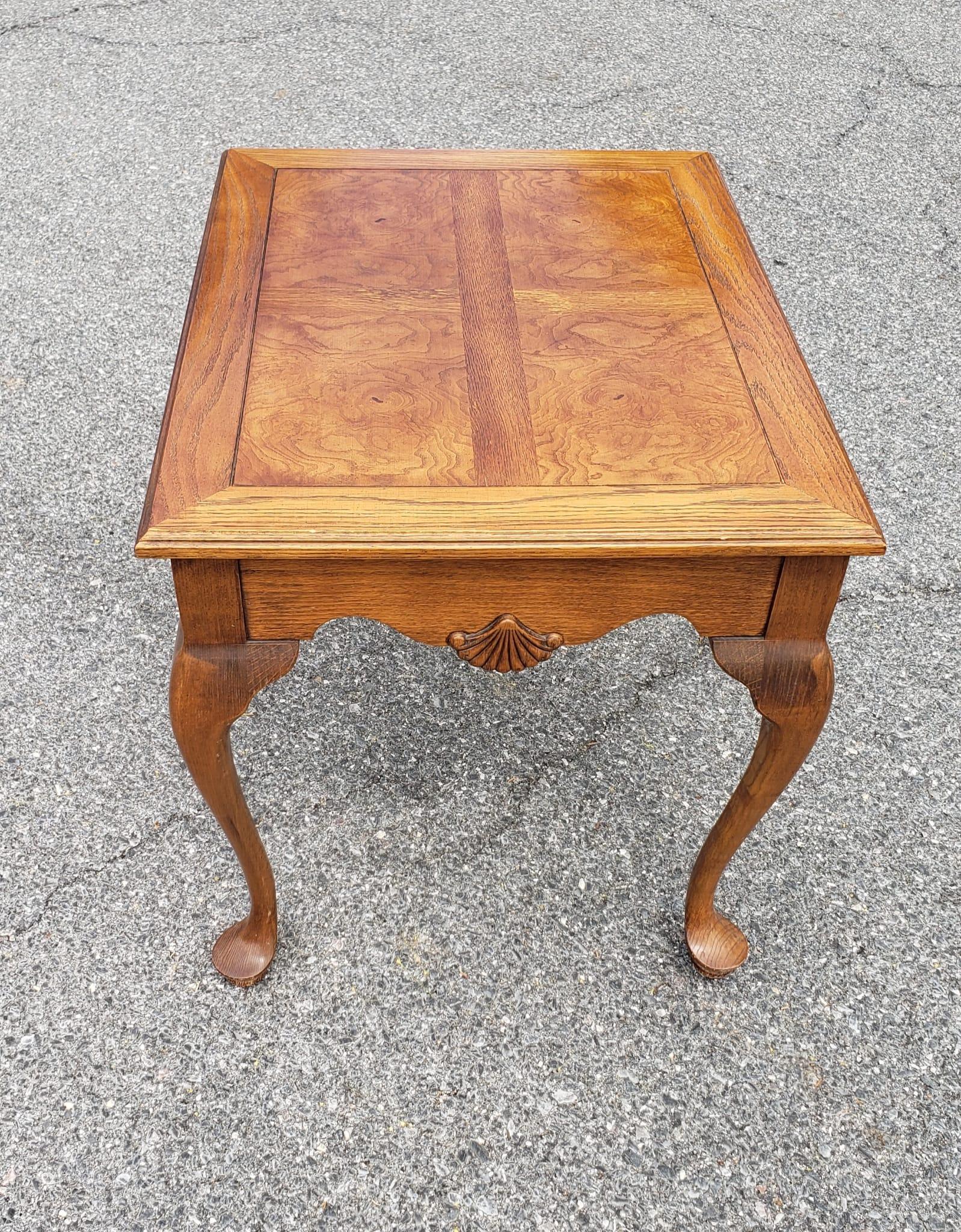 Late 20th Century Walnut Banded Top Side Tables In Good Condition For Sale In Germantown, MD