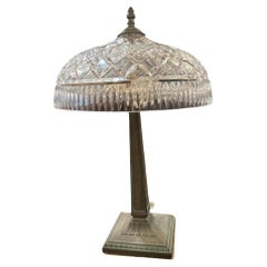 Late 20th Century Waterford Crystal "Beaumont" Table Lamp