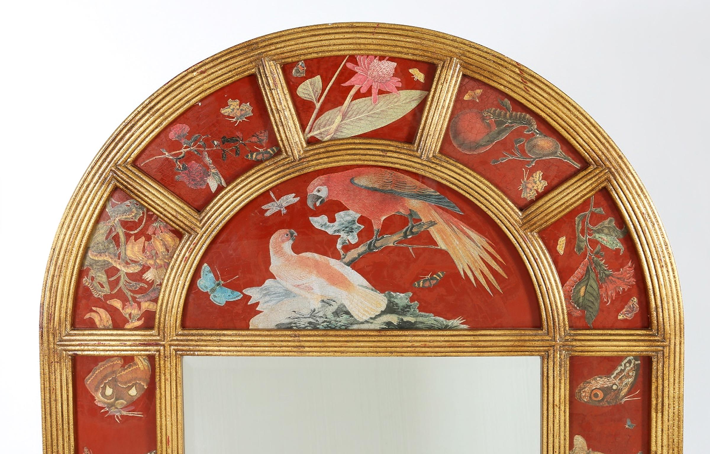 Mid-20th Century  20th Century Wood Framed Floor Length Beveled Mirror