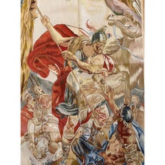 Late 20th Century Woolen Tapestry Wall Hanging 8'1" X 3'7"