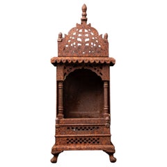 Late 20th / early 21st century Old metal Buddhist shrine from Nepal