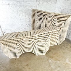 Late 20th Set of 33 Tropitone Kahana Stackable Chaise Lounges Aluminum & Vinyl