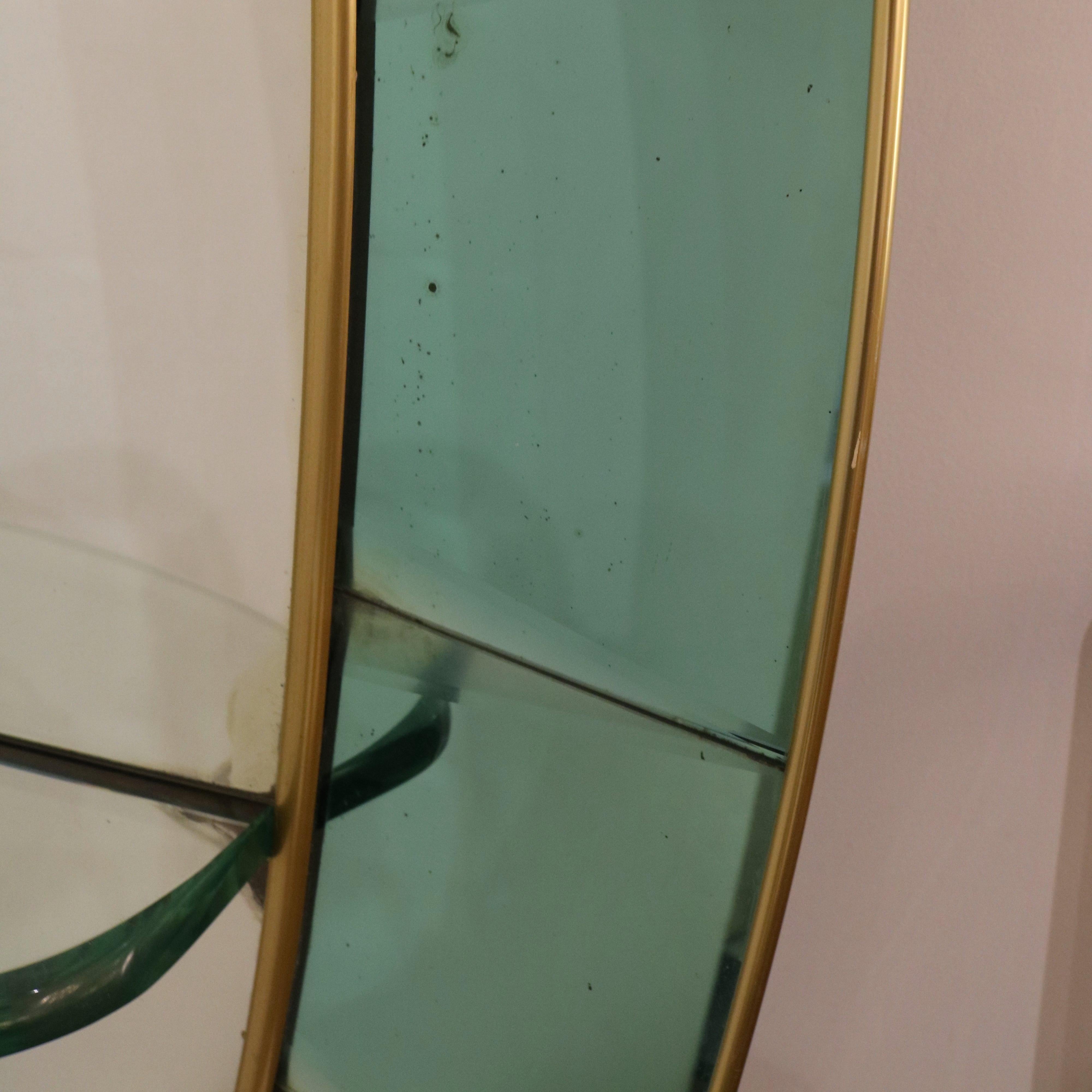 20th Century Late 29th Century Cristal Arte Large Scale Oval Floor Mirror For Sale