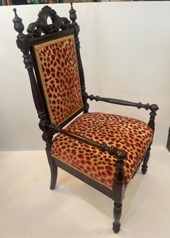 Late 9Th. C. Napoleon III Upholstered Child's Armchair