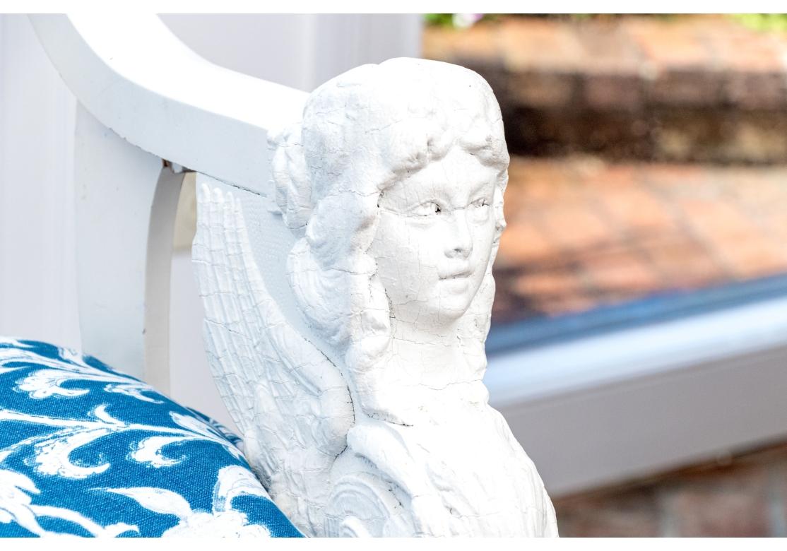 Empire américain Fauteuil à bascule Empire tardif, sculpté et peint, vers 1890 1890 en vente