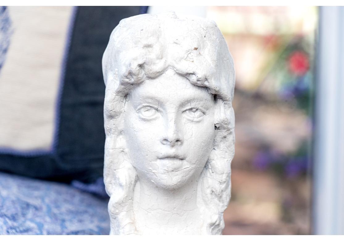 Empire américain Canapé figuratif peint de style Empire, 1890 Restauration possible en vente