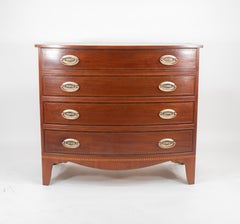 Late American Federal Bowfront Chest of Drawers