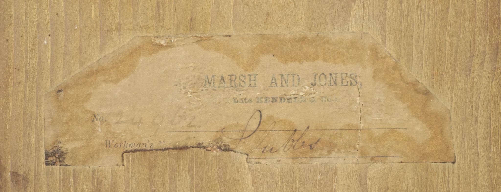 ARMADIO TRIPLO IN QUERCIA TARDO ANTICO REALIZZATO DA MARSH, Jones & Cribb CiRCA1890 in vendita 12