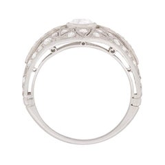 Late Art Deco 1.40ct Diamond Cluster Ring, circa 1930s