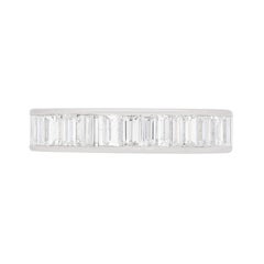 Late Art Deco Baguette Cut Diamond Full Eternity Ring, circa 1940s