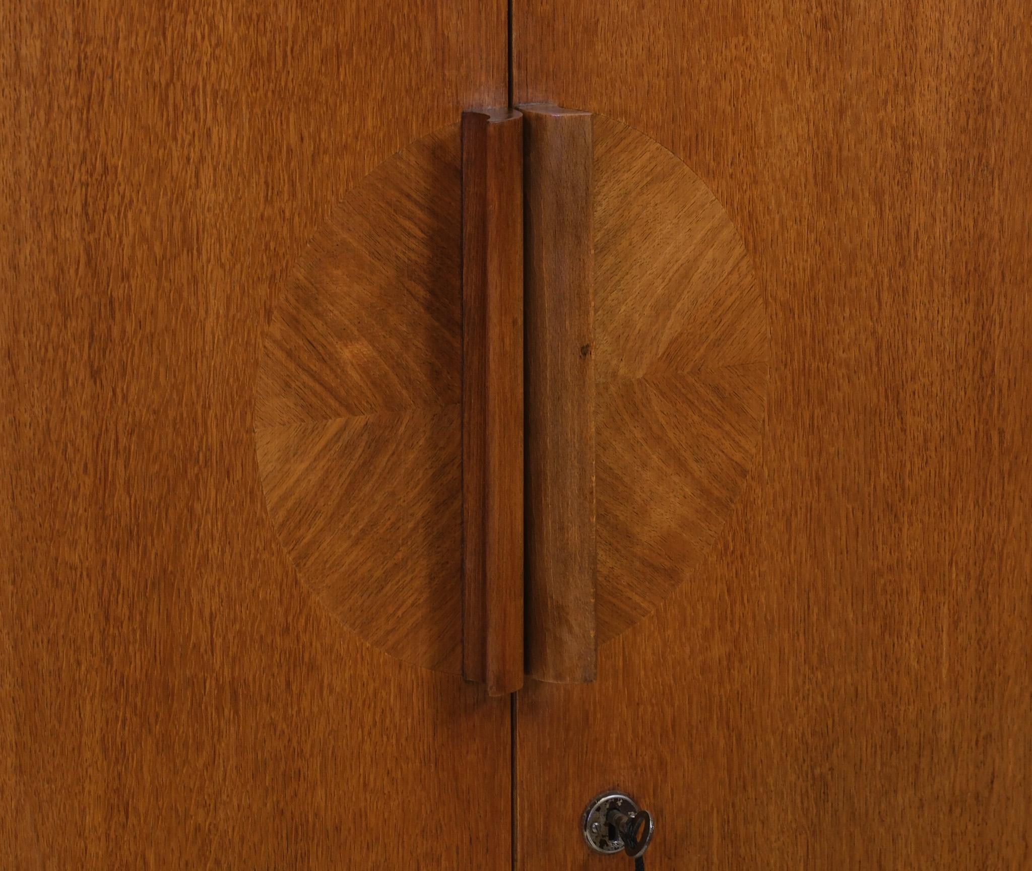 Late Art Deco Bauhaus Czech Compact Wardrobe Tallboy By United Up 7