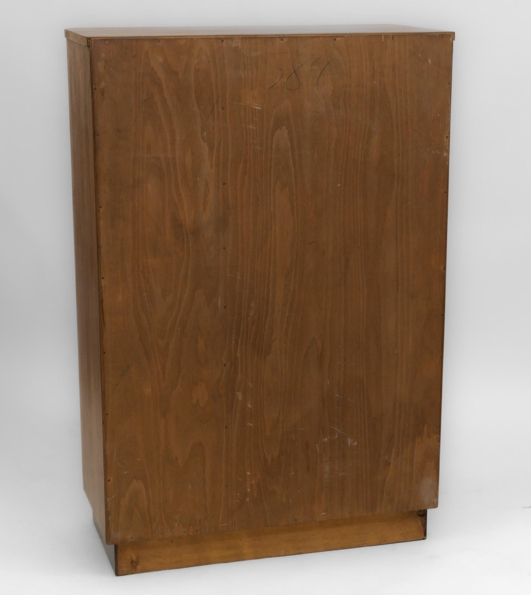 Late Art Deco Bauhaus Czech Compact Wardrobe Tallboy By United Up 13