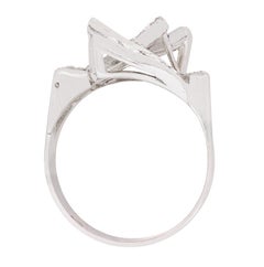 Late Art Deco Bespoke Diamond Cluster Ring, circa 1930s