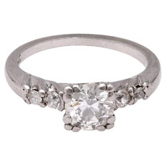 Vintage Late Art Deco Diamond Ring