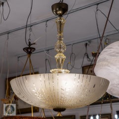 Colgante de cristal Art Déco tardío