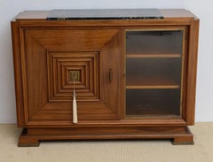 Late Art Deco Mahogany Credenza