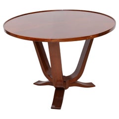 Late Art Deco Mahogany Occasional Table, Hand-Crafted, Early 1900s