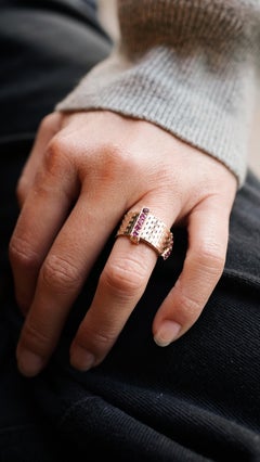 Cartier, Rare Gold & Ruby Adjustable Buckle Ring, C. 1935