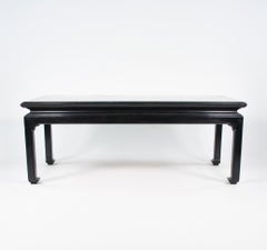 Late Art Deco Silver and Gold Leaf Coffee Table Attributed to Maison Jansen